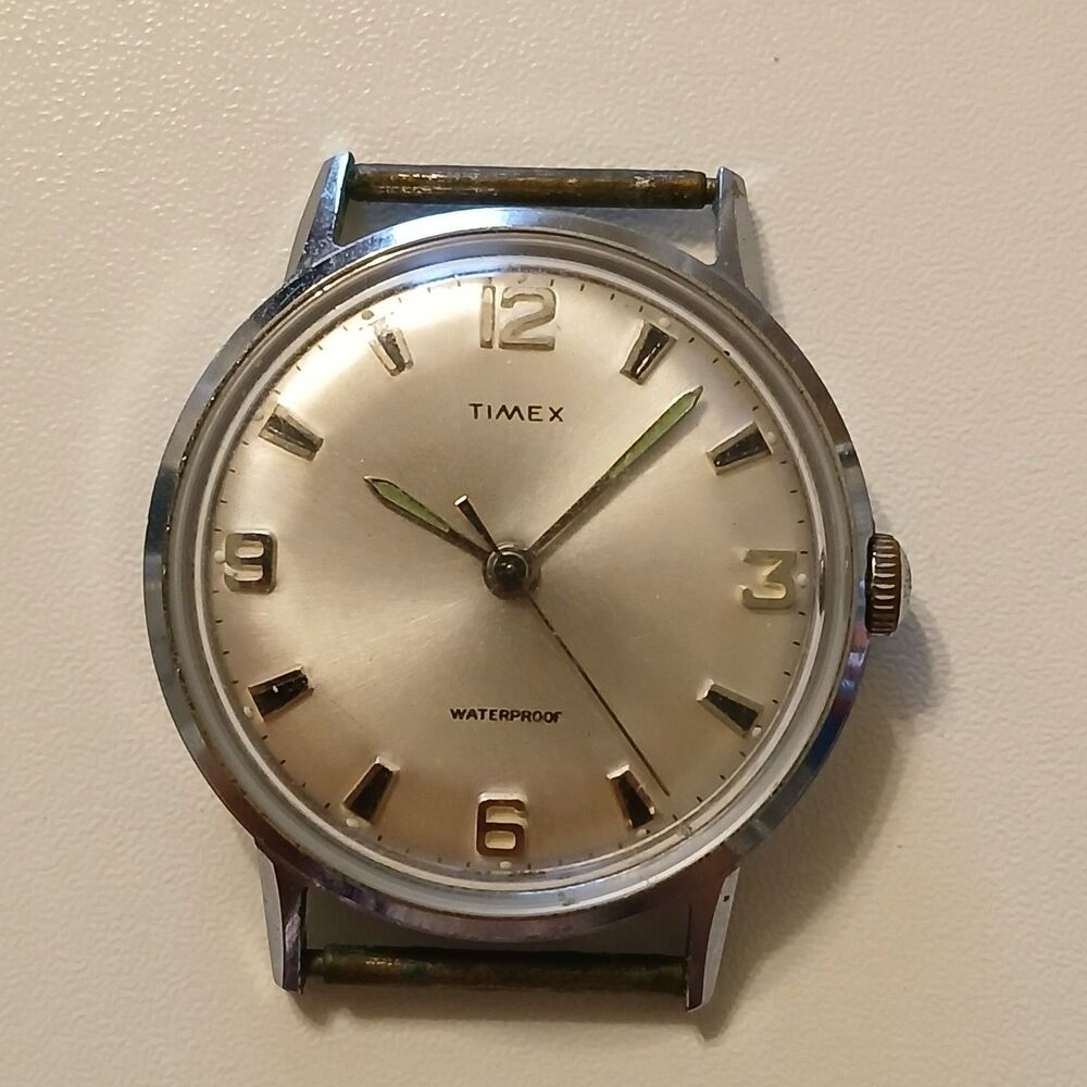 Parts/Repair Vintage 1968 Timex Marlin 2017-2468 Men's Mechanical Watch Head